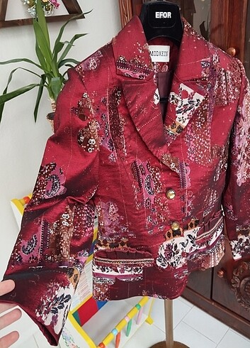 m Beden bordo Renk y2k fairycore grunge etnik ceket