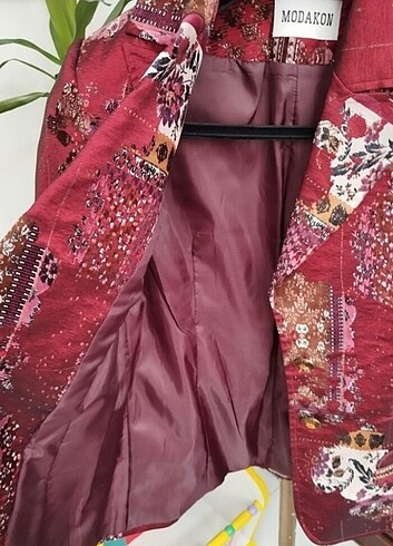 m Beden bordo Renk Y2k vintage fairycore etnik gotik ceket