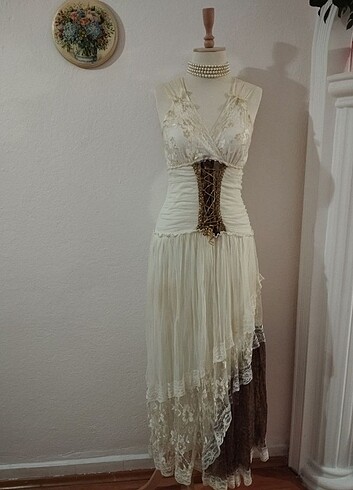 s Beden SATILDI..Vintage fairycore coquette elbise