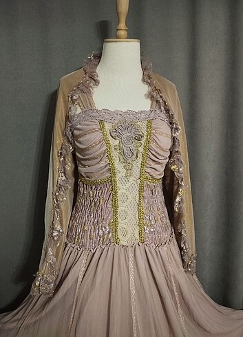 m Beden #vintage #fairycore #coquette #cottage #elbise