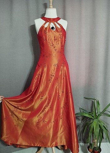 s Beden turuncu Renk SATILDI....#y2k #fair #vintage #gothic #coquette #elbise