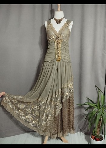 38 Beden Bohem #fransız #vintage #fairy Elbise