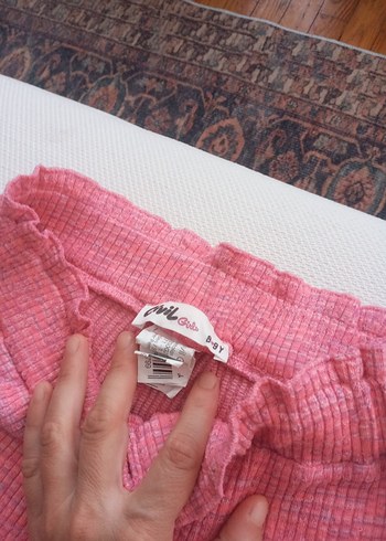 Kız Çocuk Pembe Örgü pantalon