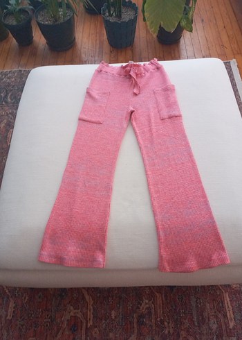 Beden Kız Çocuk Pembe Örgü pantalon