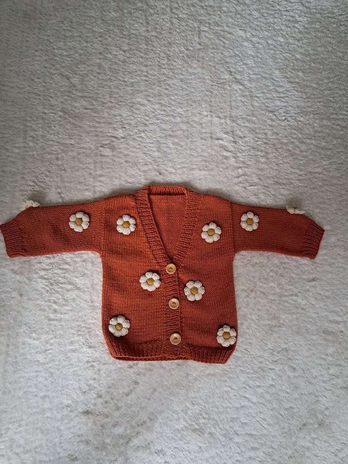 Kız Çocuk Renkli Nakışlı Bohem Hırka - Görsel 2