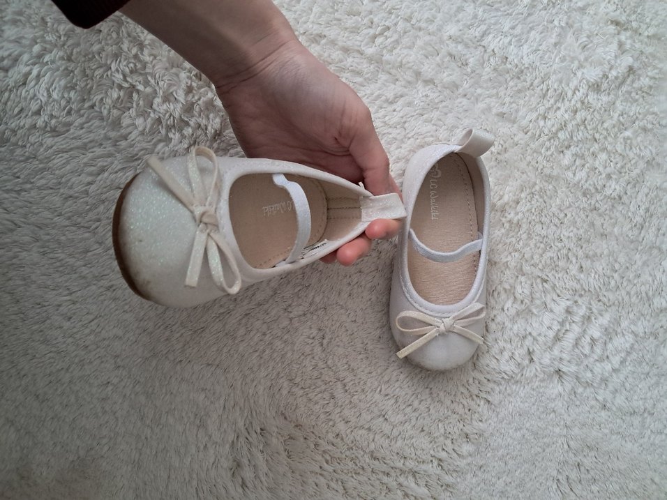 Kız Çocuk Beyaz Fırfırlı Babet - Görsel 5