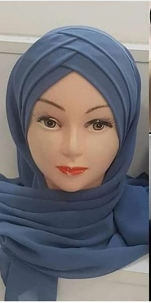 3 bantlı hazır bone şal