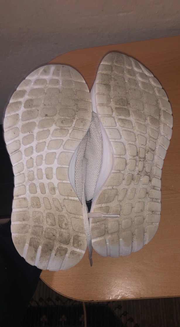 Beyaz Siyah Adidas Spor ayakkabı temiz defo yok - Görsel 5