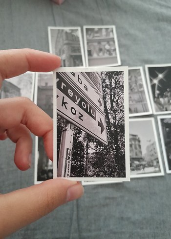 Siyah Beyaz Retro Sokak Fotoğrafı