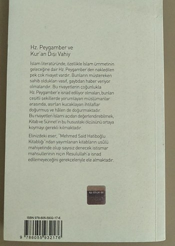 Hz. Peygamber ve Kur'an Dışı Vahiy - Mehmed Said Hatiboğlu - Görsel 5