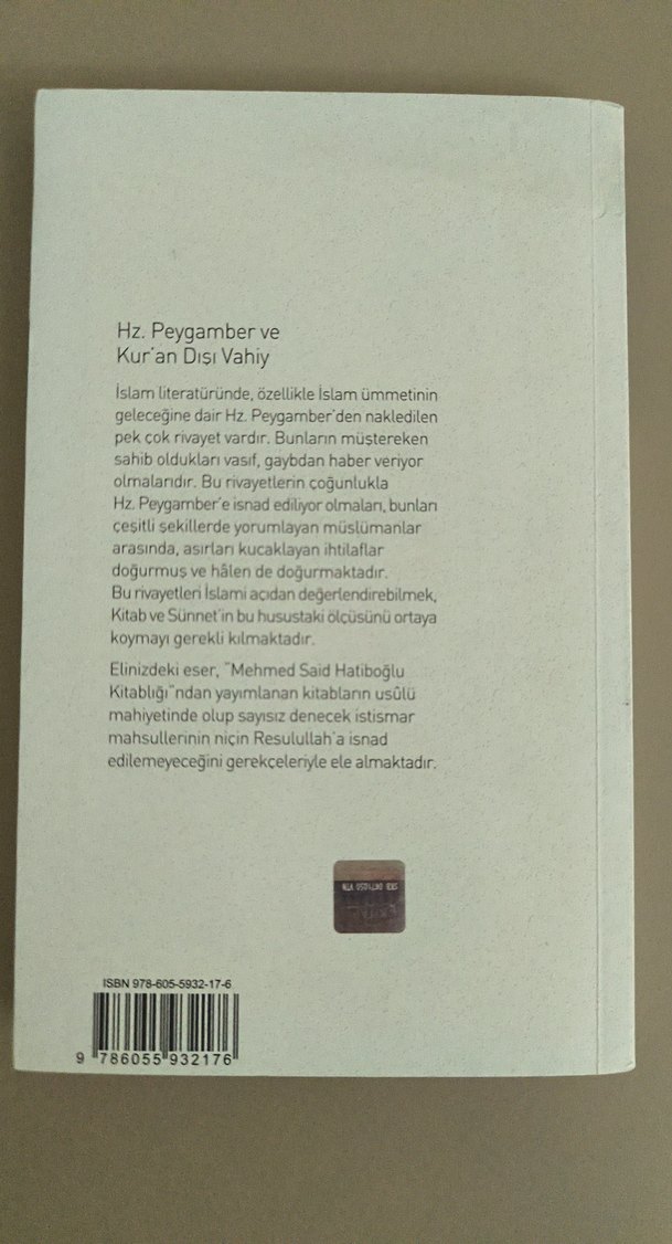 Hz. Peygamber ve Kur'an Dışı Vahiy - Mehmed Said Hatiboğlu - Görsel 5