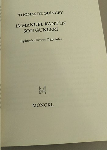 Immanuel Kant'ın Son Günleri - Thomas De Quincey - Görsel 5
