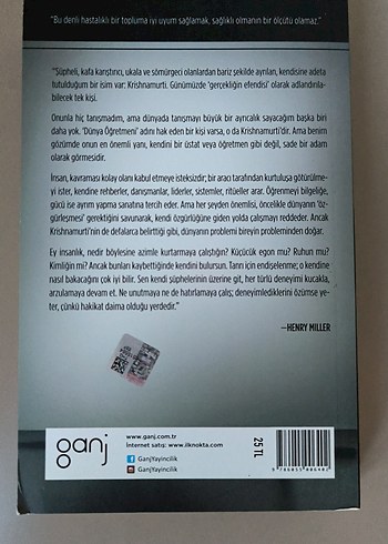 Jiddu Krishnamurti - Yaşam Üzerine Yorumlamalar 1.Kitap - Görsel 5