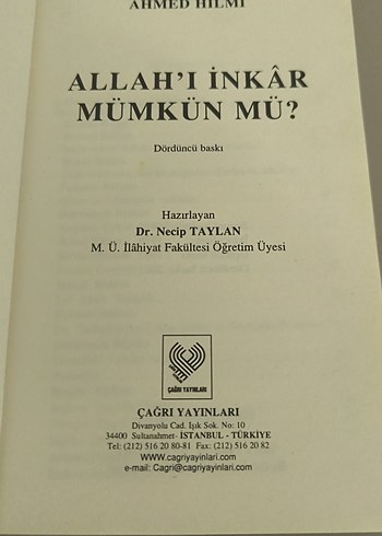 Allah'ı İnkar Mümkün Mü? - Filibeli Ahmed Hilmi - Görsel 5