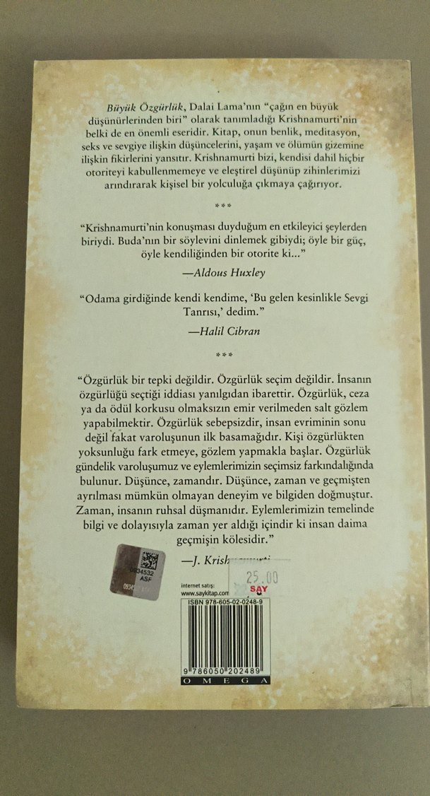 Büyük Özgürlük - J. Krishnamurti - Görsel 4