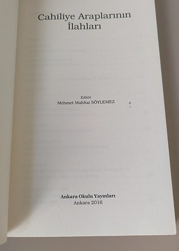 Cahiliye Araplarının İlahları - M. Mahfuz Söylemez - Görsel 6