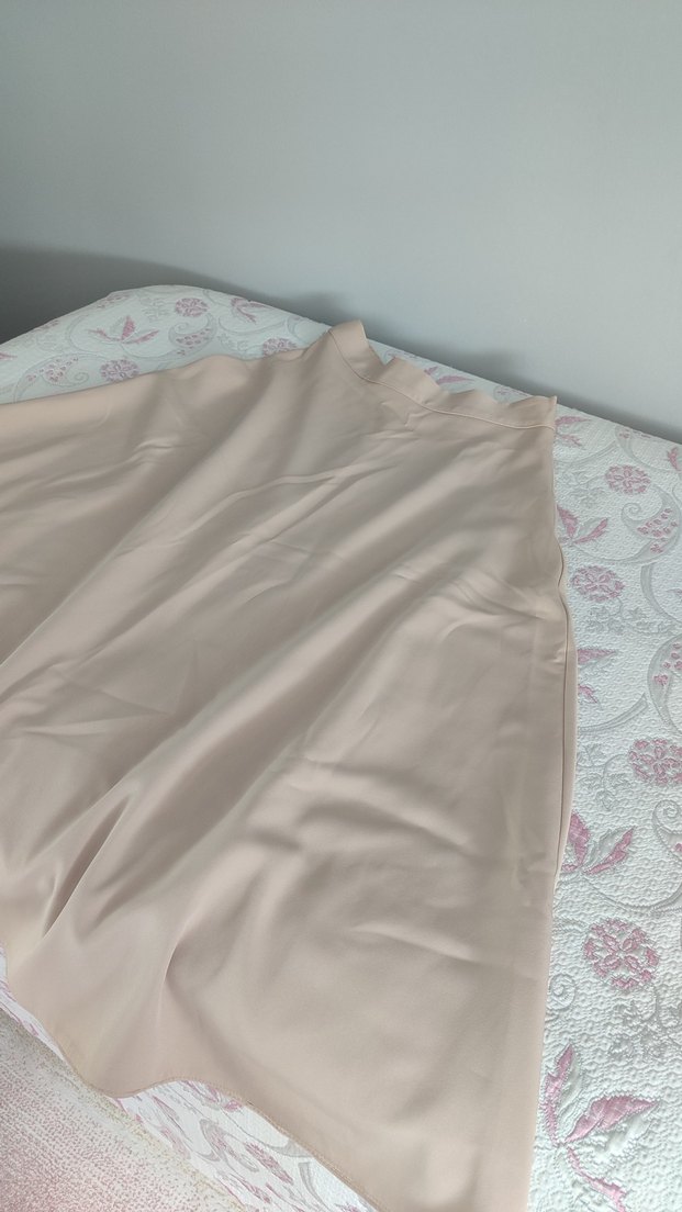 Bej Düğmeli Uzun Kadın Takım Elbise - Görsel 4