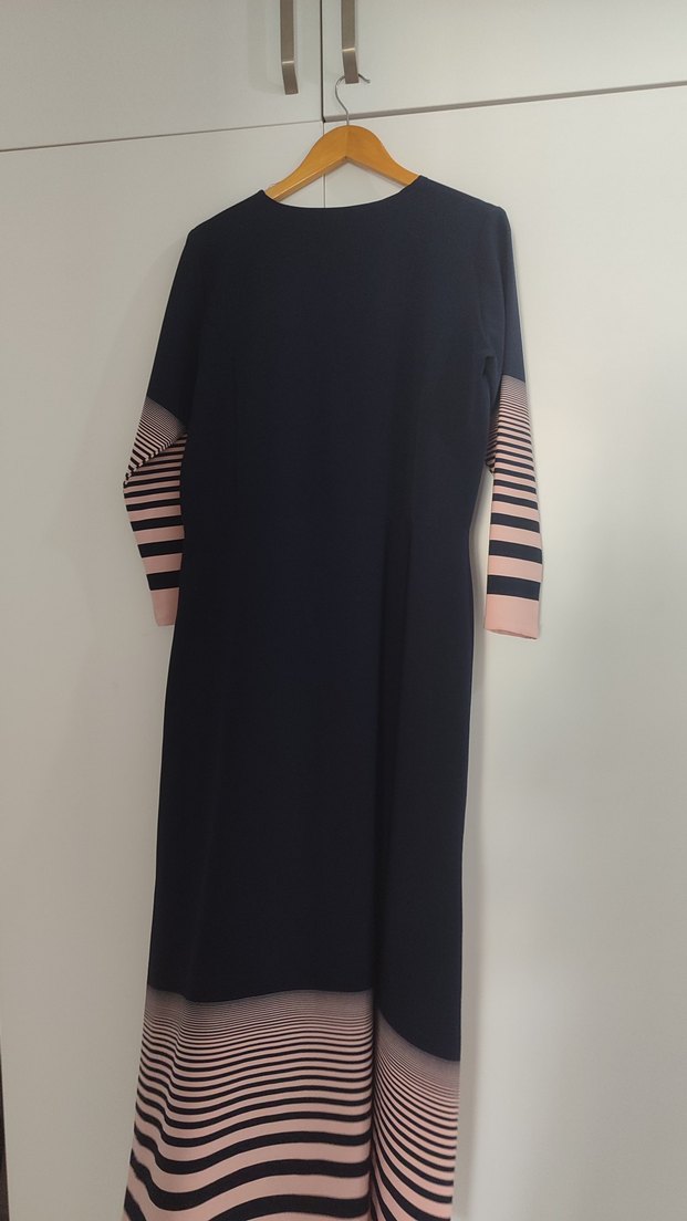 Uzun Kollu Siyah Kadın Elbise - Görsel 3