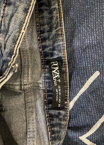 Kadın Mavi İspanyol paça Pantolon - Görsel 4