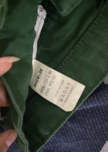 Yeşil Kadın Jean Pantolon - Görsel 4