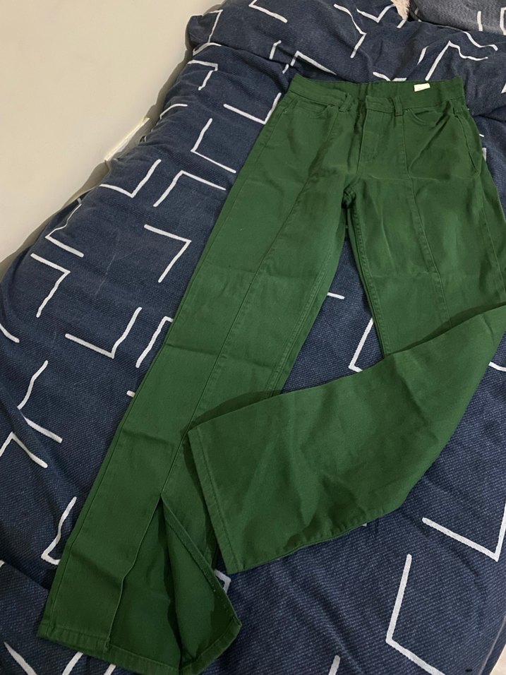 Yeşil Kadın Jean Pantolon - Görsel 3