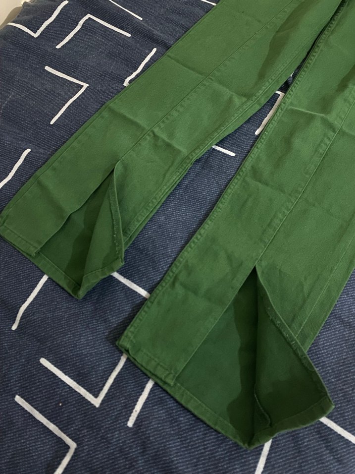 Yeşil Kadın Jean Pantolon - Görsel 2