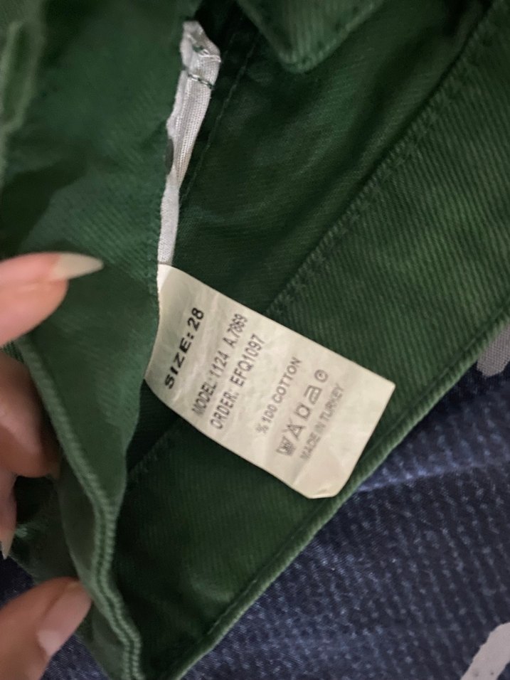 Yeşil Kadın Jean Pantolon - Görsel 4