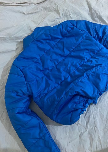 Mavi Kadın Kışlık Fermuarlı Mont - Görsel 3