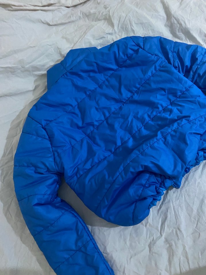 Mavi Kadın Kışlık Fermuarlı Mont - Görsel 3