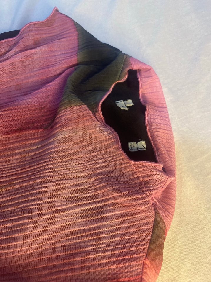 Pembe Uzun Kadın Elbise - Görsel 5