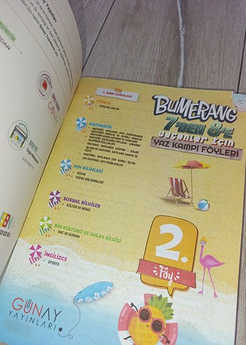 Bumerang 7'den 8'e Yaz Kampı Föyleri