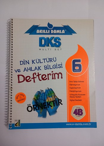 6. Sınıf DKS Akıllı Damla Din Kültürü Defterim