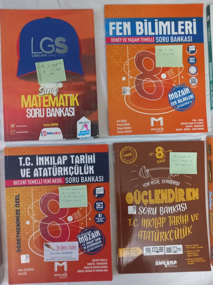 Az çözülmüş 6./8. sınıf Soru bankaları - Görsel 3