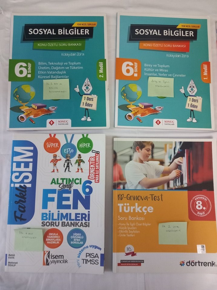 Az çözülmüş 6./8. sınıf Soru bankaları - Görsel 2