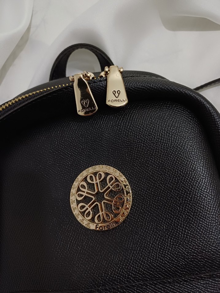 Kadın Siyah suni deri sırt çantası - Görsel 3