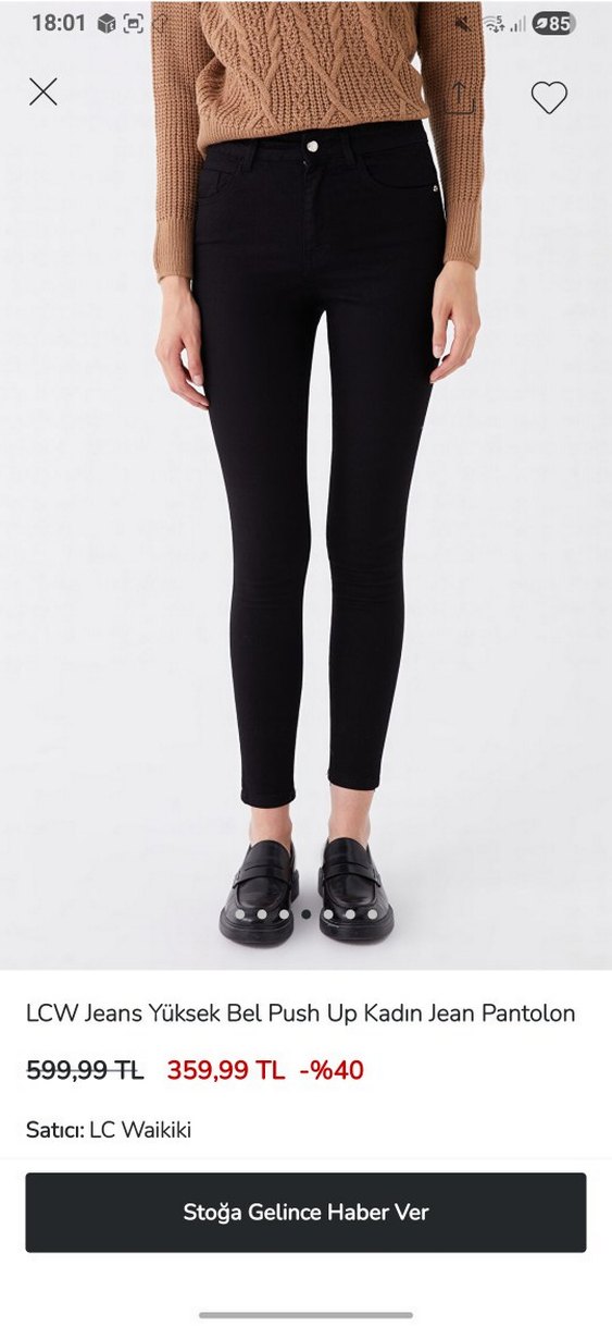 lcw jeans yüksek bel push up kadın jean pantolon - Görsel 4