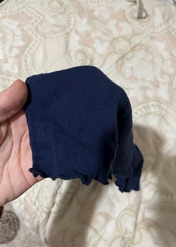 Lacivert crop tişört - Görsel 2