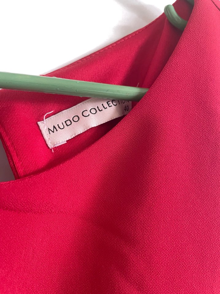 Kırmızı  Kolsuz Elbise - Görsel 3