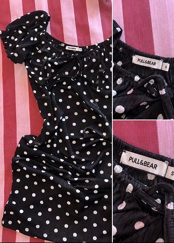 Pull and Bear Puantiyeli Mini Elbise