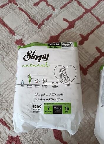6 Beden: 16+ kg Beden 7 numara sleepy bez