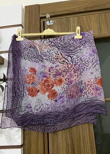 Mor Bohem Desenli Kadın Eşarp - Görsel 2