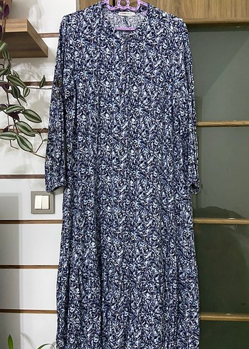 Uzun Kollu, Pileli, Bohem Uzun Elbise - Görsel 2