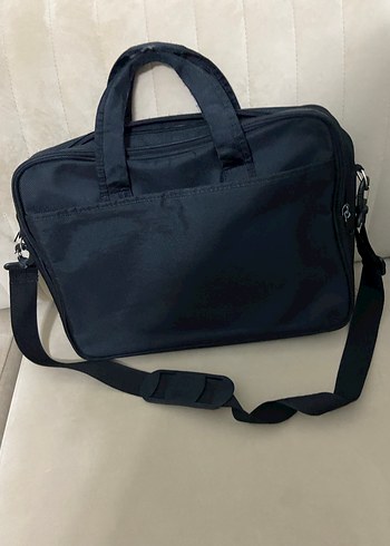 Siyah Fermuarlı Erkek Omuz Çantası - Görsel 2