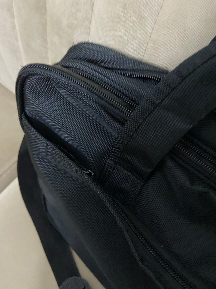 Siyah Fermuarlı Erkek Omuz Çantası - Görsel 4