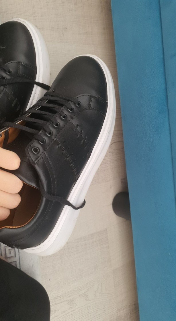 Siyah Bağcıklı Erkek Günlük Ayakkabı - Görsel 4