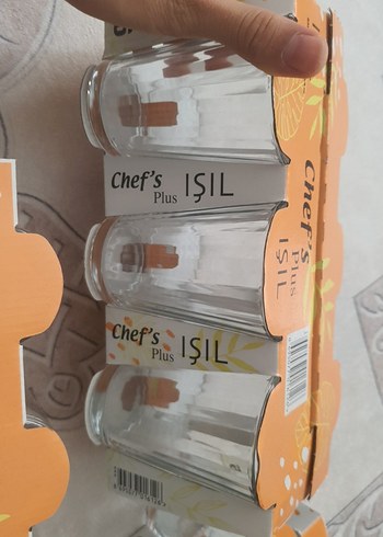 Chef's Plus Yağmur 6'lı Turuncu Bardak Seti - Görsel 5