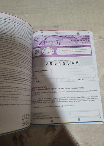 AYT Matematik 10'lu Deneme Kitabı 7 adet mevcut - Görsel 3