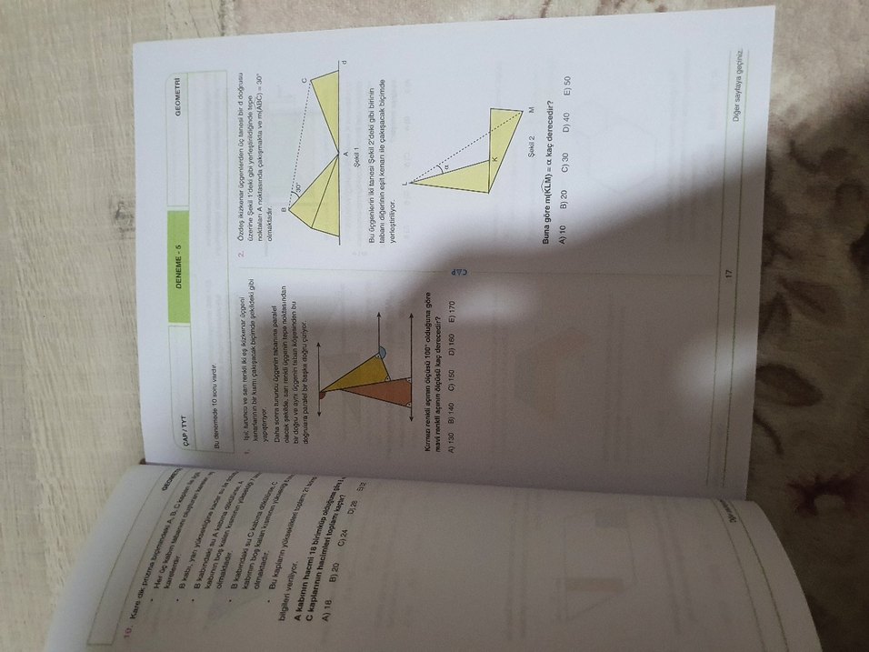 TYT AYT 10x10 Geometri Deneme Kitabı - Görsel 3