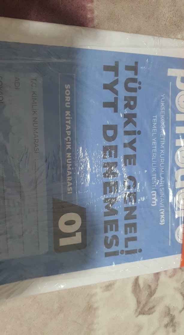 Türkiye Geneli TYT Denemesi 5 adet Soru Kitapçığı - Görsel 4
