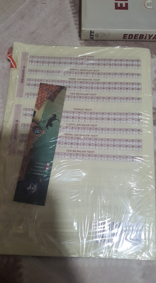 Türkiye Geneli TYT Denemesi 5 adet Soru Kitapçığı - Görsel 2